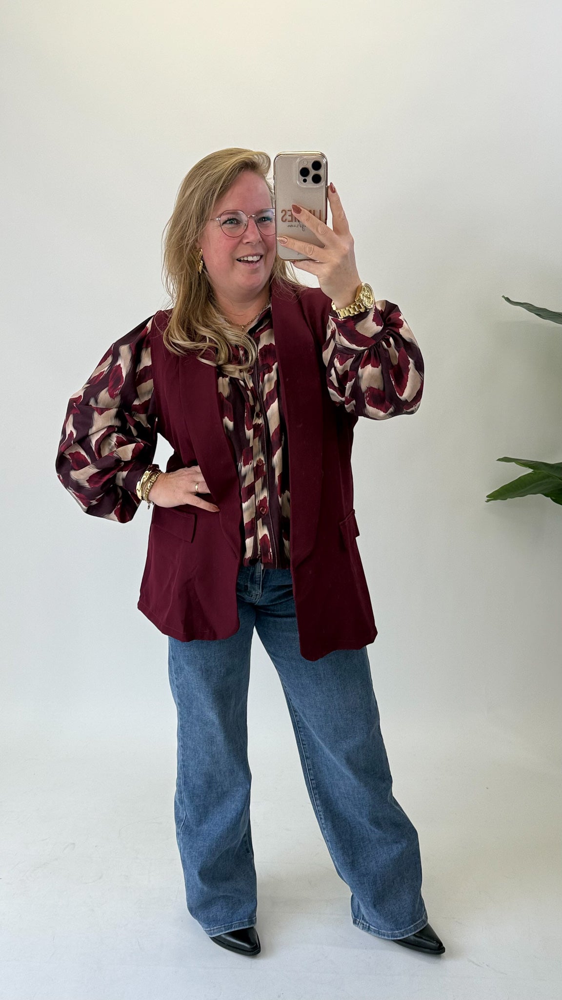 LISA PRINT BLOUSE - 1758