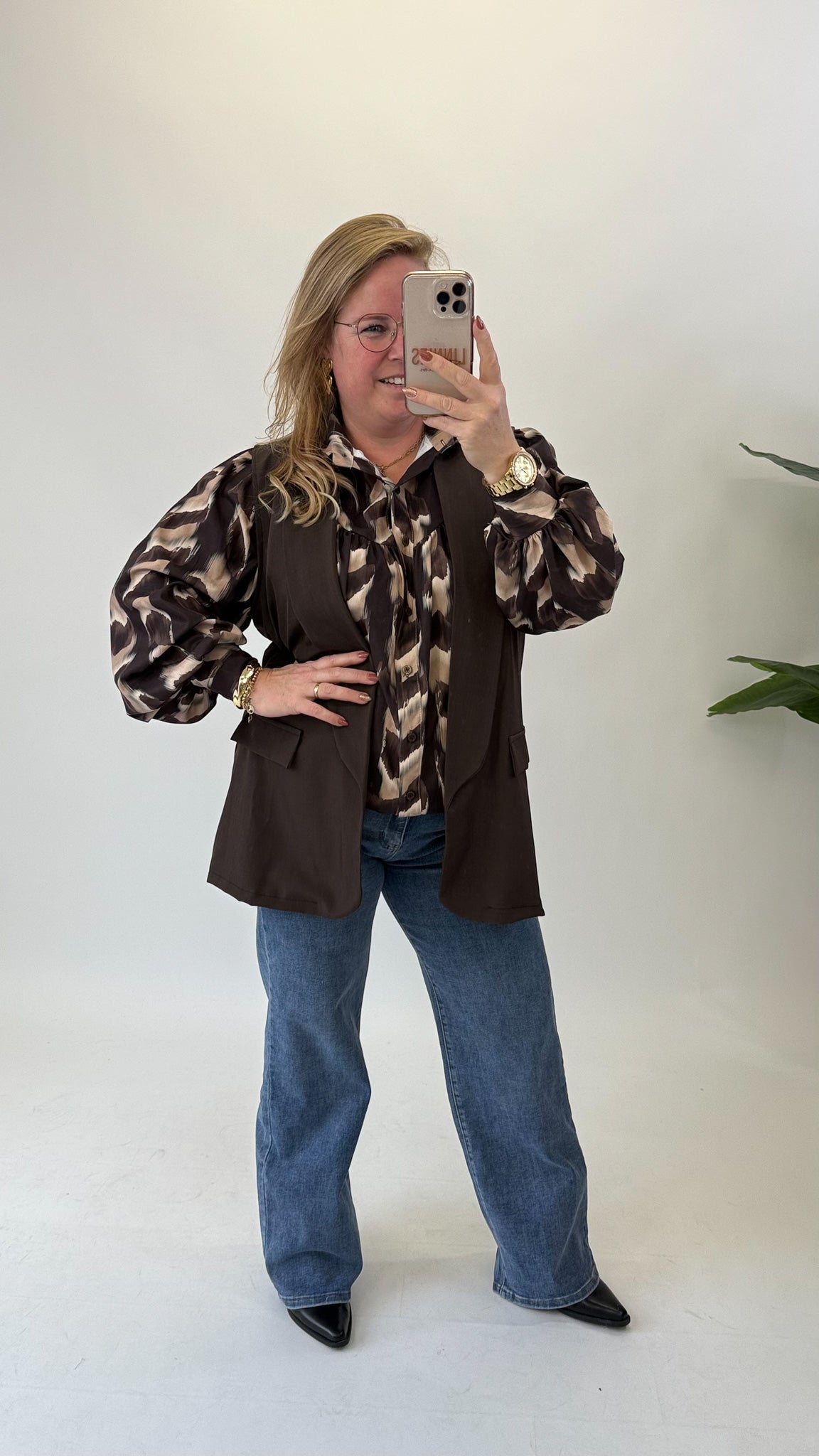 LISA PRINT BLOUSE - 1758
