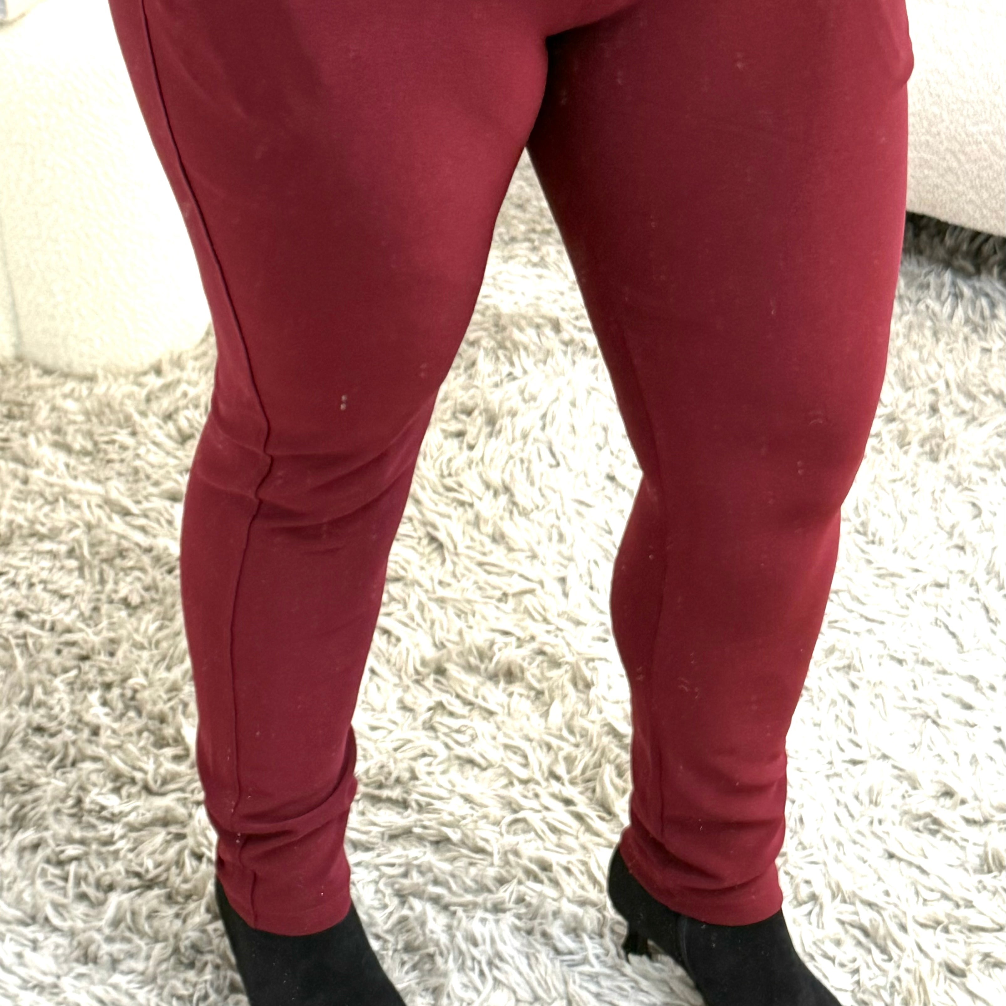 LADY TRAVEL TROUSER - BORDEAUX