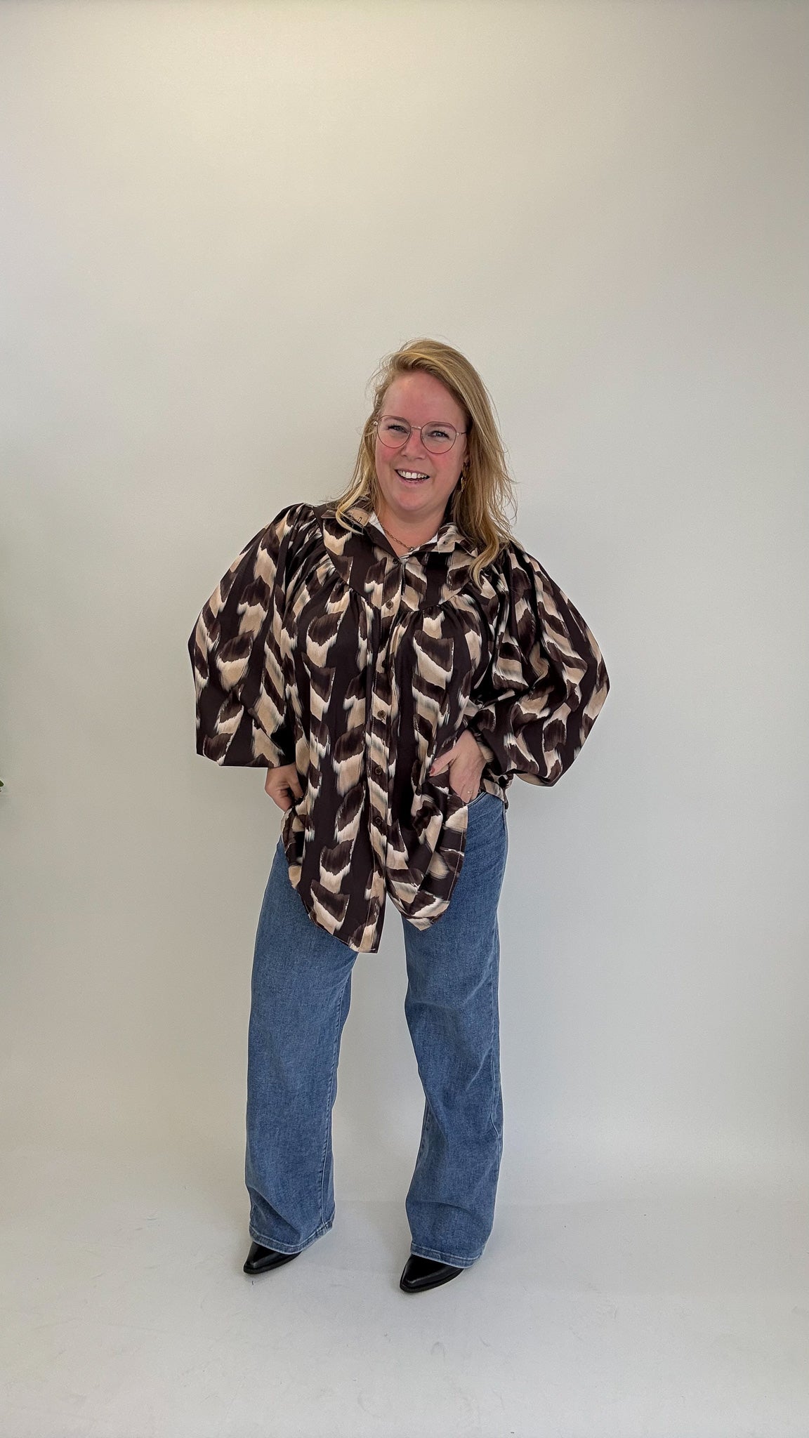 LISA PRINT BLOUSE - 1758