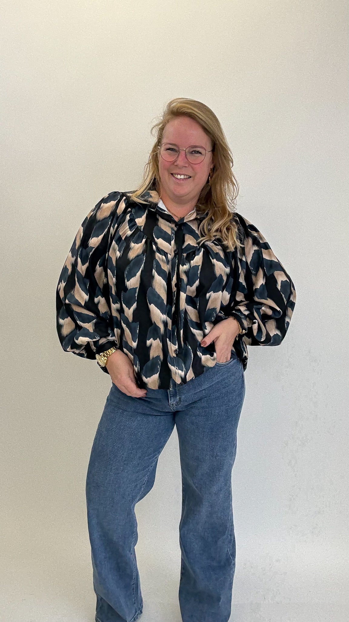 LISA PRINT BLOUSE - 1758