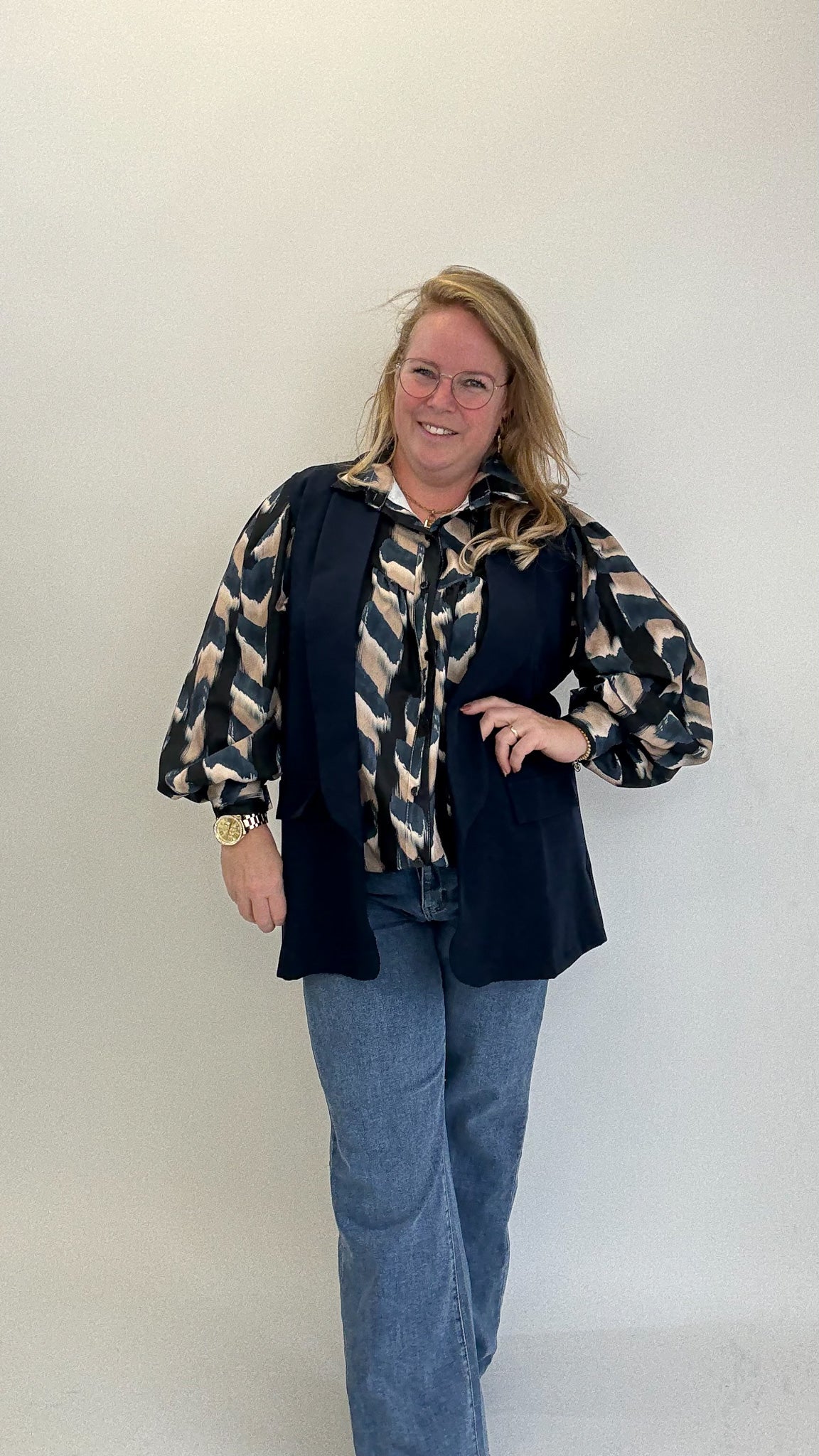 LISA PRINT BLOUSE - 1758