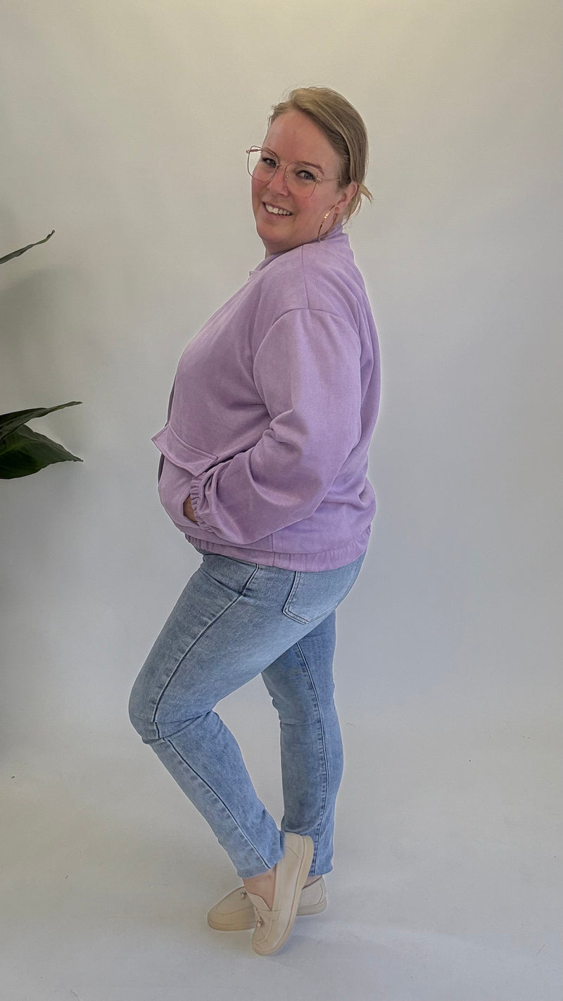 BO DENIM WESTE (38 BIS 50) - SCHWARZ