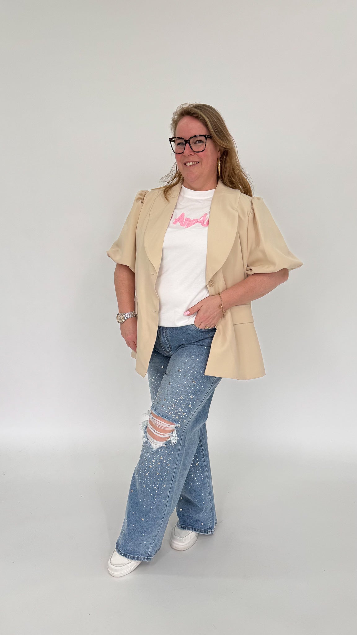 BLAZER MET KORTE POFMOUW - 1996