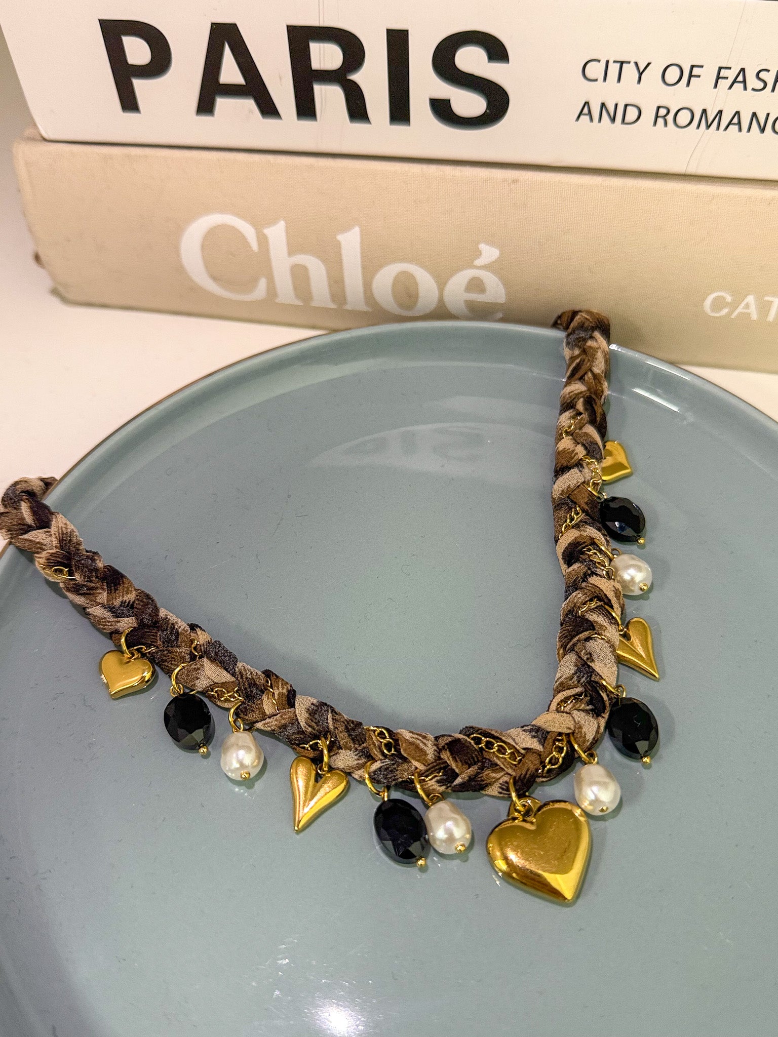 GEVLOCHTEN PANTER KETTING - 049