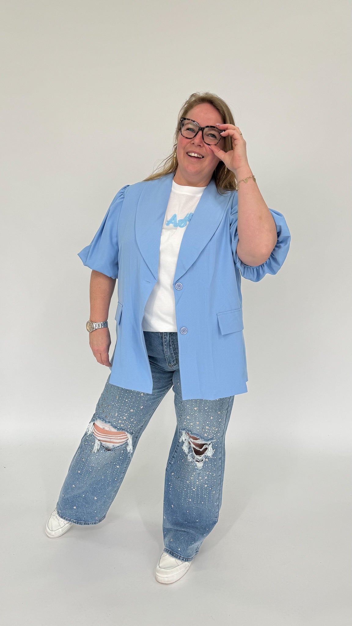 BLAZER MET KORTE POFMOUW - 1996