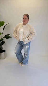 BO DENIM WESTE (38 BIS 50) - SCHWARZ