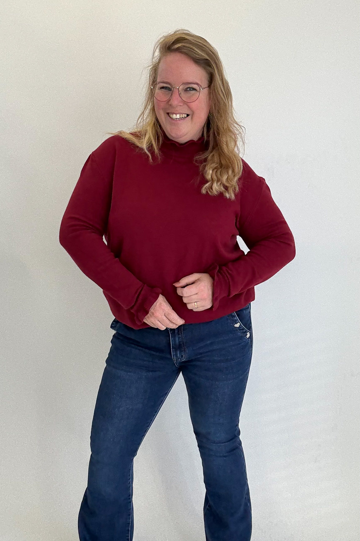 MOM WIDE LEG JEANS MERK GOODIES DJ2456 (40 bis 48) - GRAU