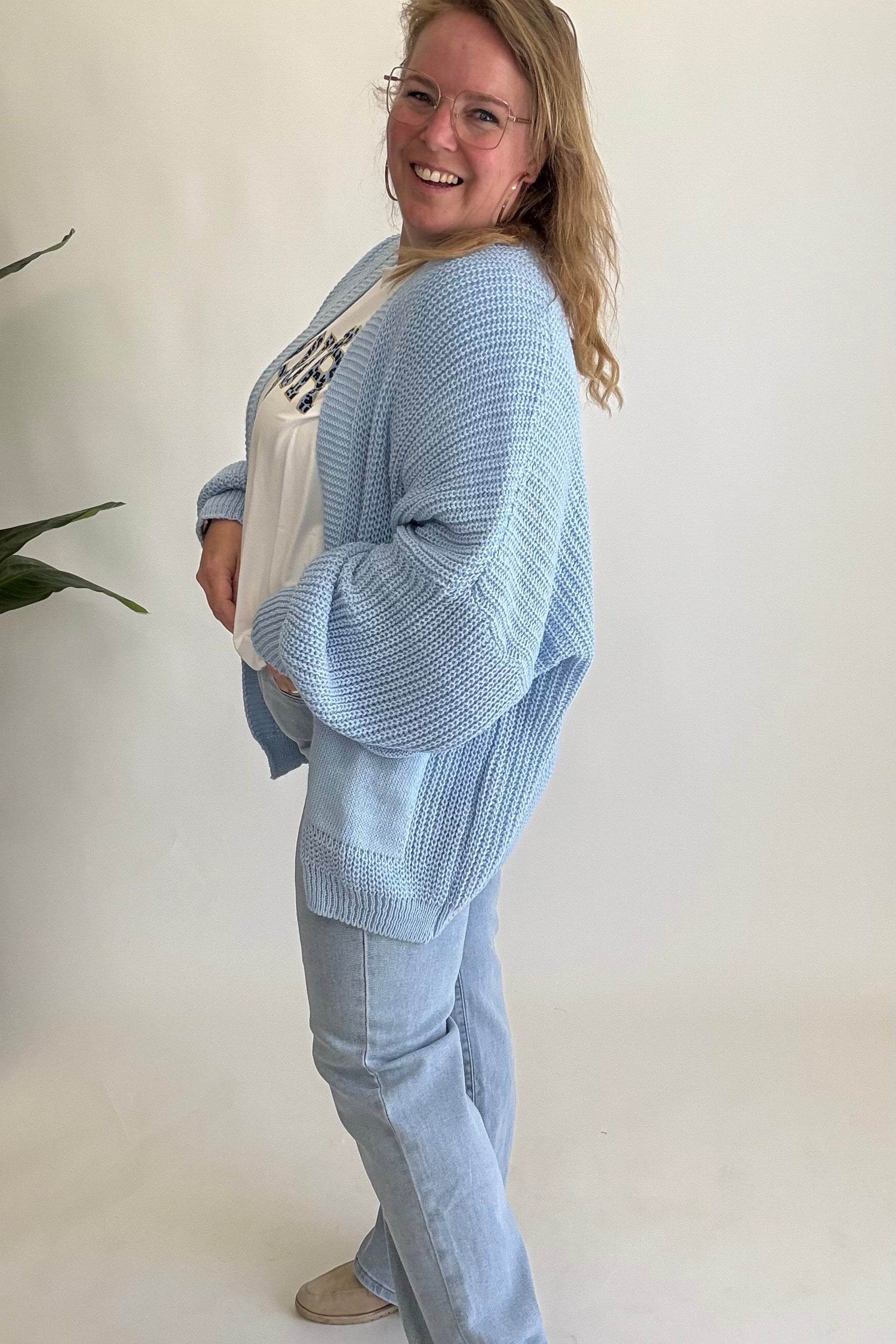 VEST NIVA KORT LINNIES BLAUW