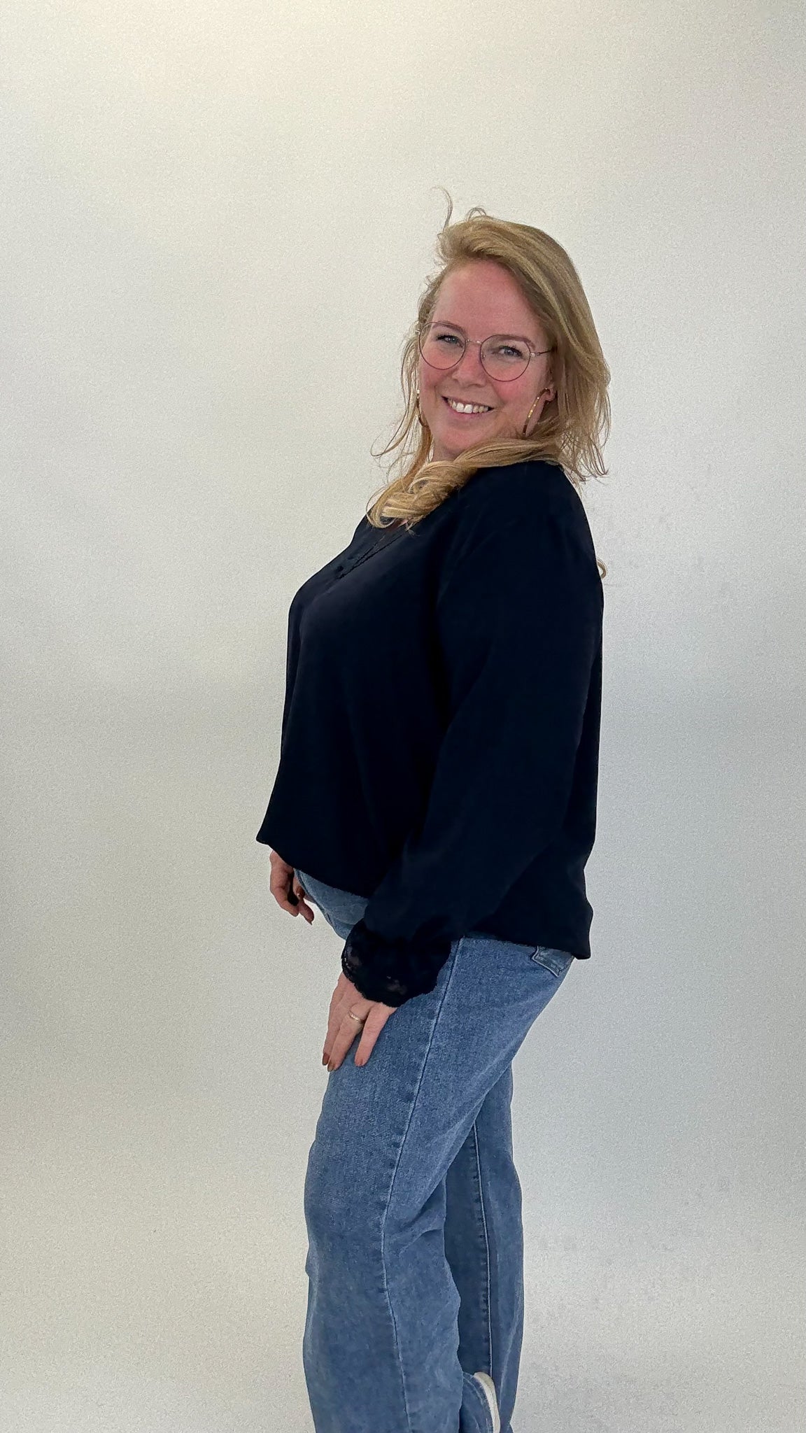 BASIC MILA TOP LANGE MOUW