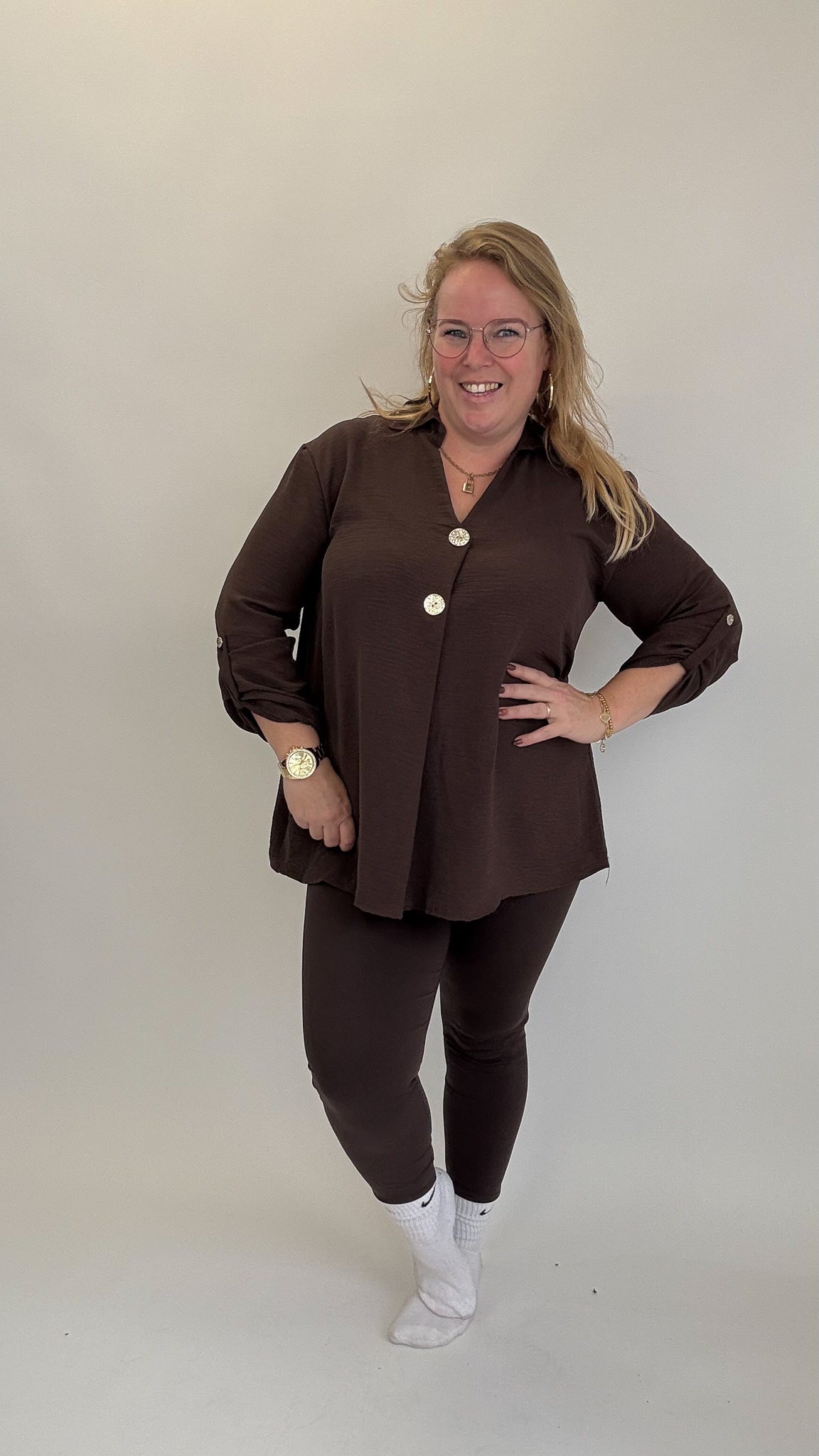 BASIC GOUDEN KNOOP TOP