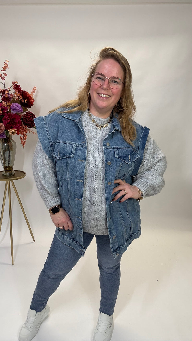 SPIJKER GILET 2312 JEANS
