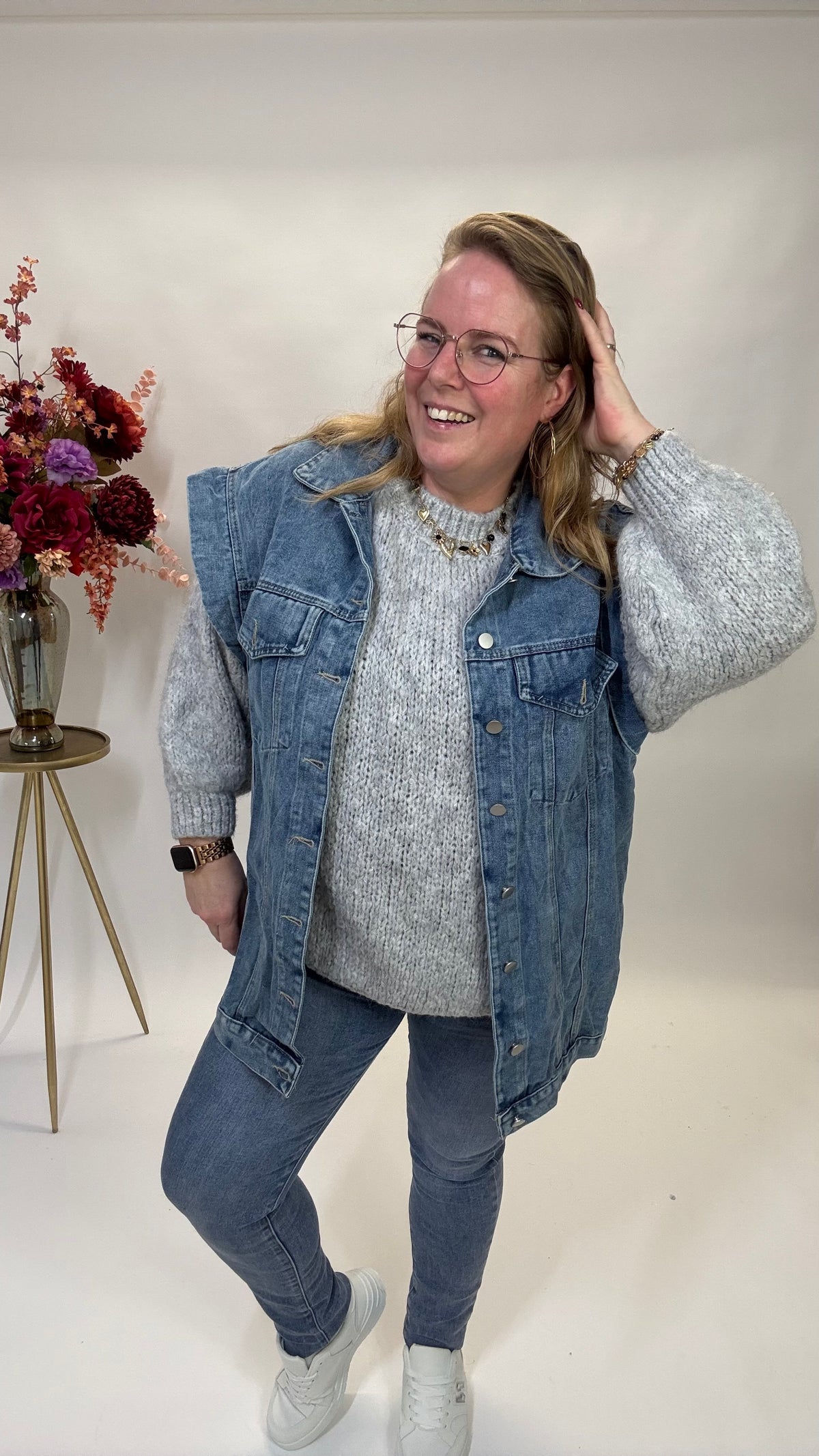 SPIJKER GILET 2312 JEANS