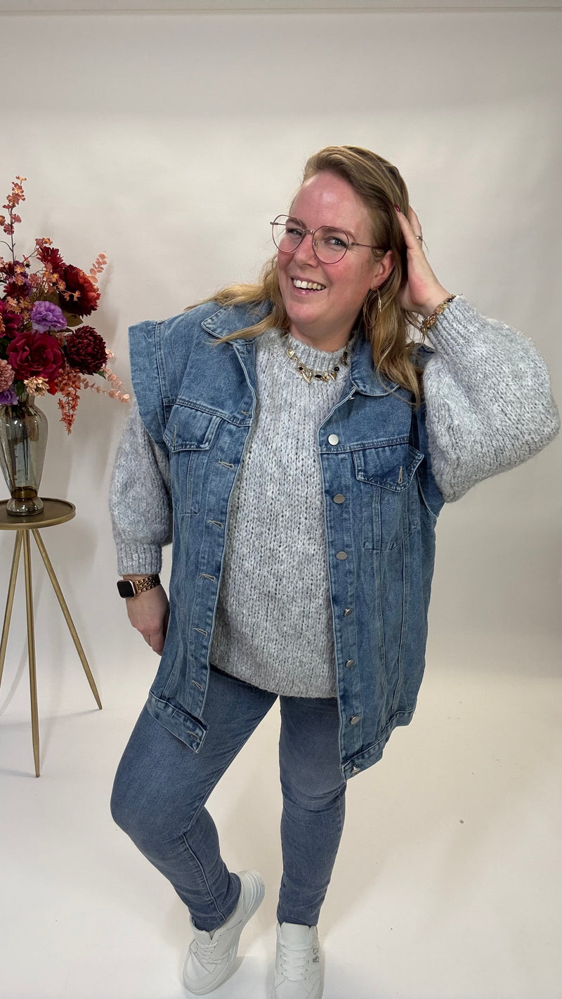 SPIJKER GILET 2312 JEANS