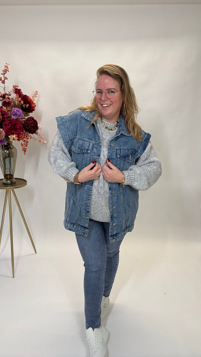 SPIJKER GILET 2312 JEANS