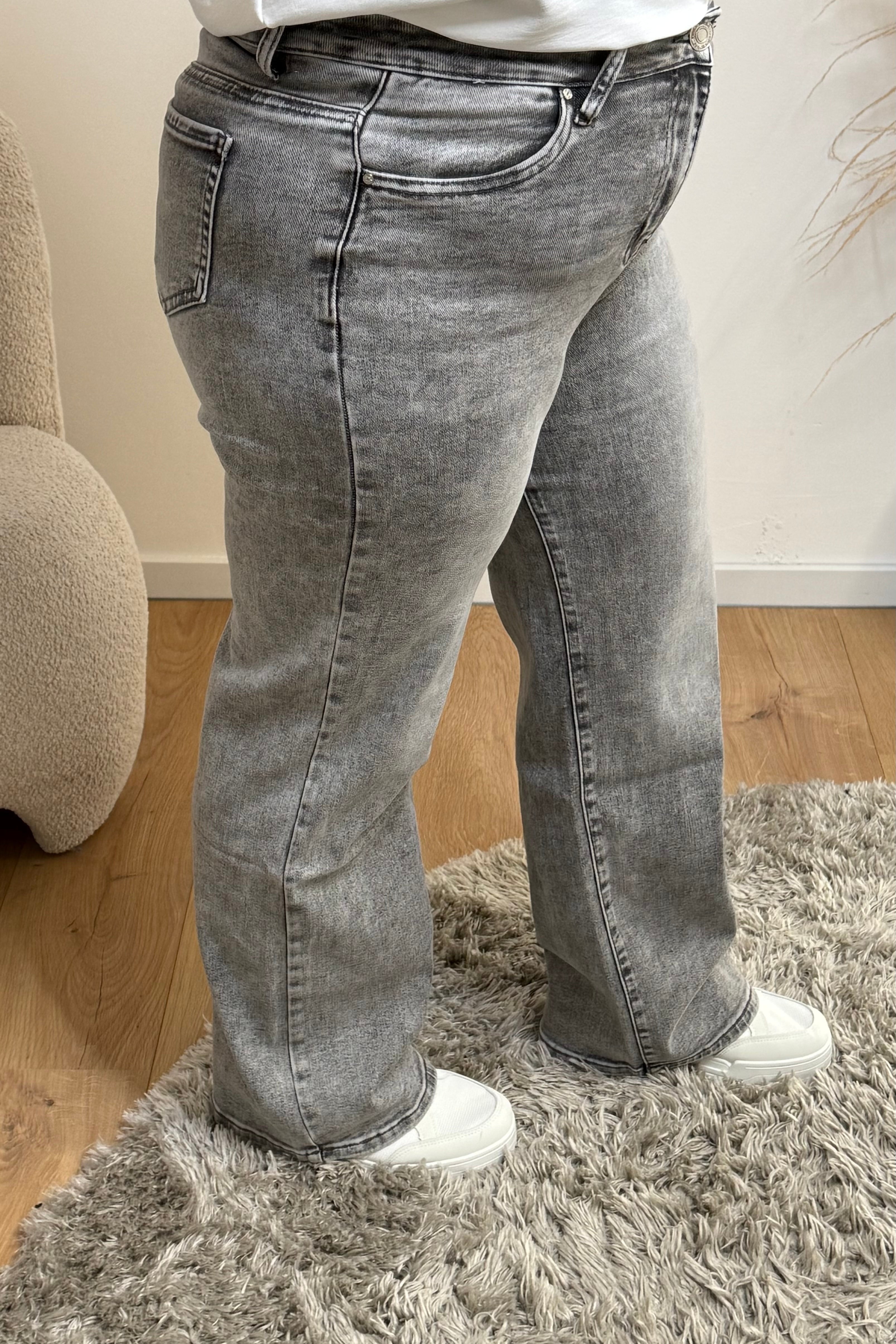 MOM WIDE LEG JEANS MERK GOODIES DJ2456 (40 bis 48) - GRAU