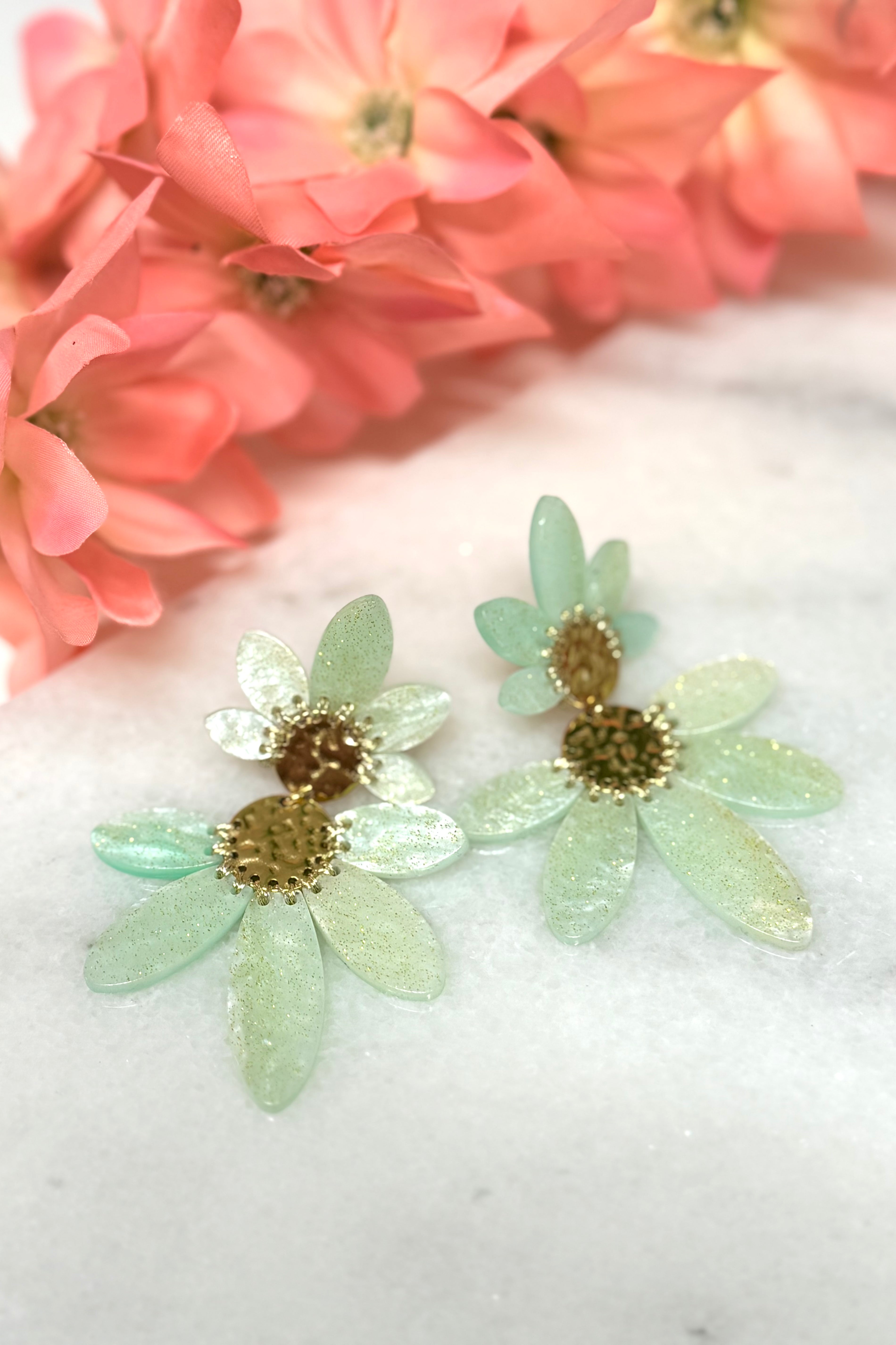 OVAALE STEINOHRRINGE - 2 KLAR