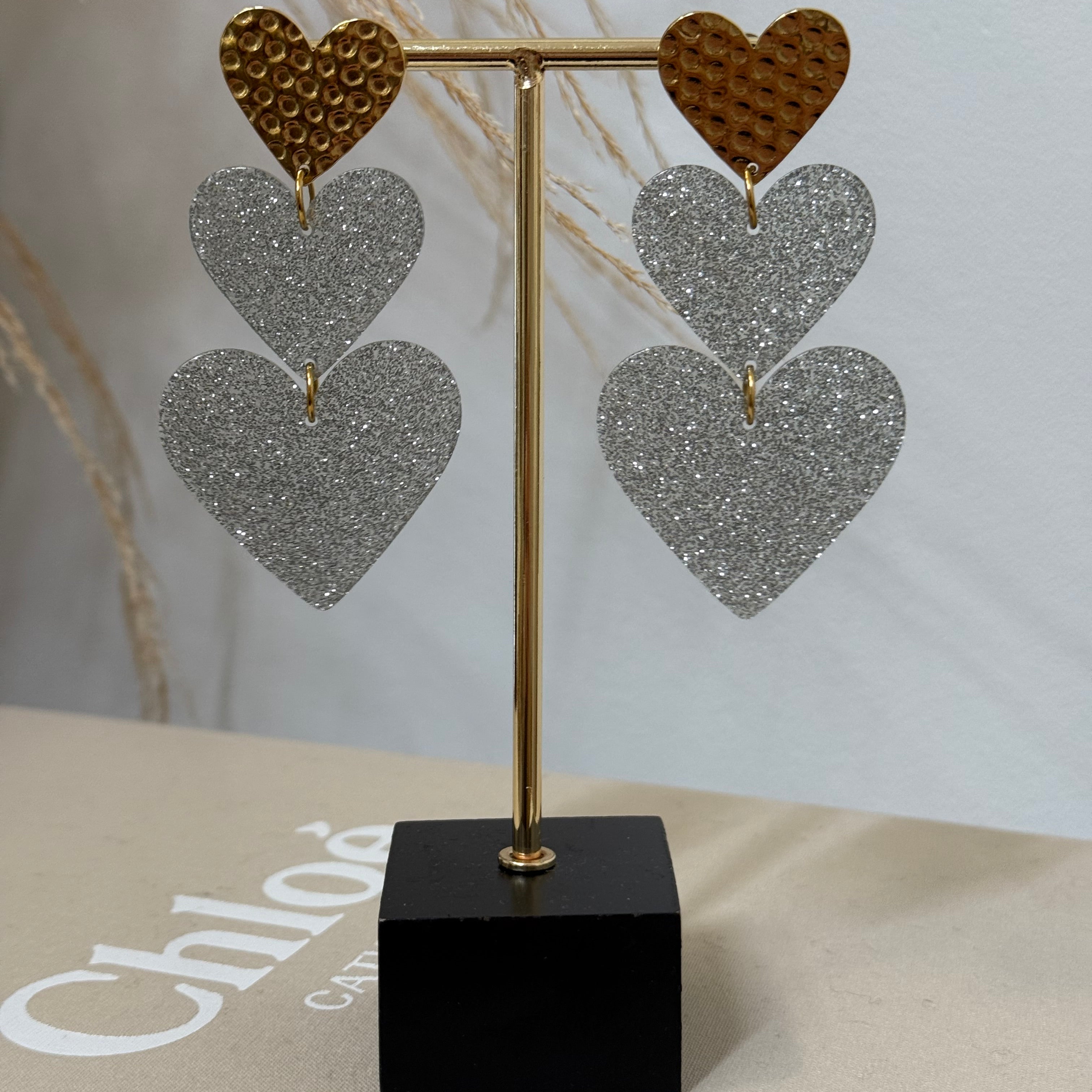 TRIPLE HART OORBELLEN - 008