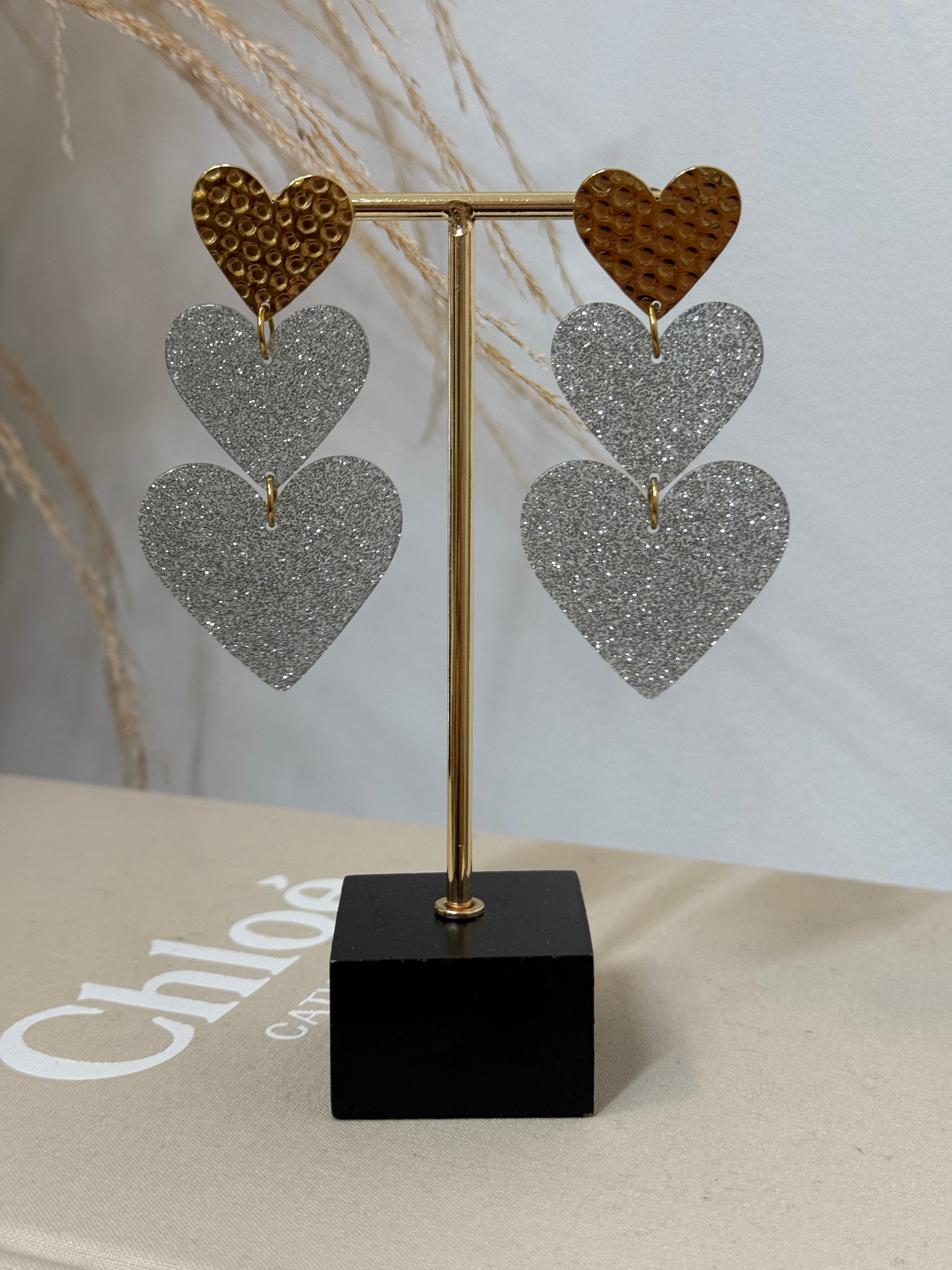 TRIPLE HART OORBELLEN - 008