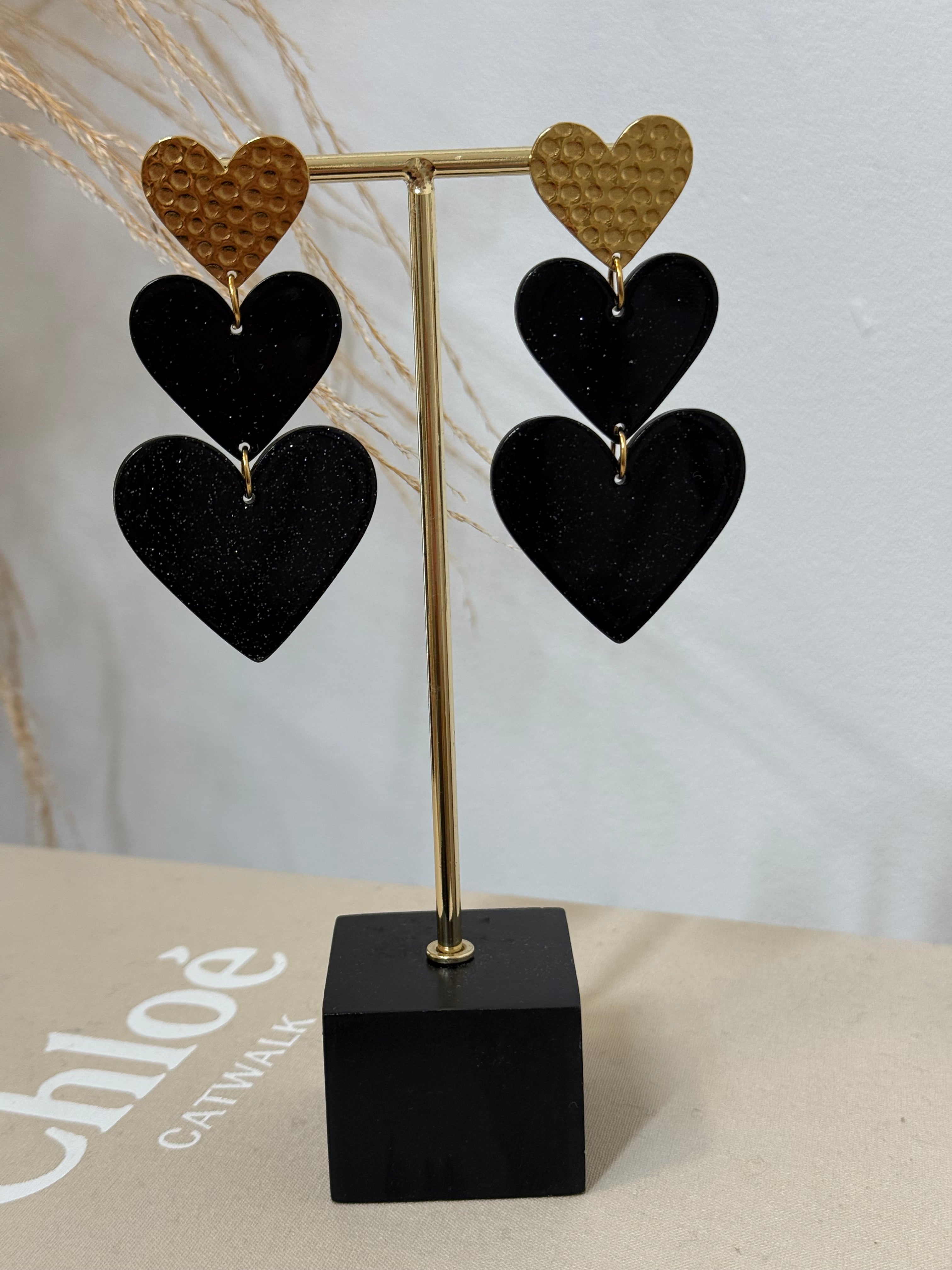 OVAALE STEINOHRRINGE - 2 KLAR