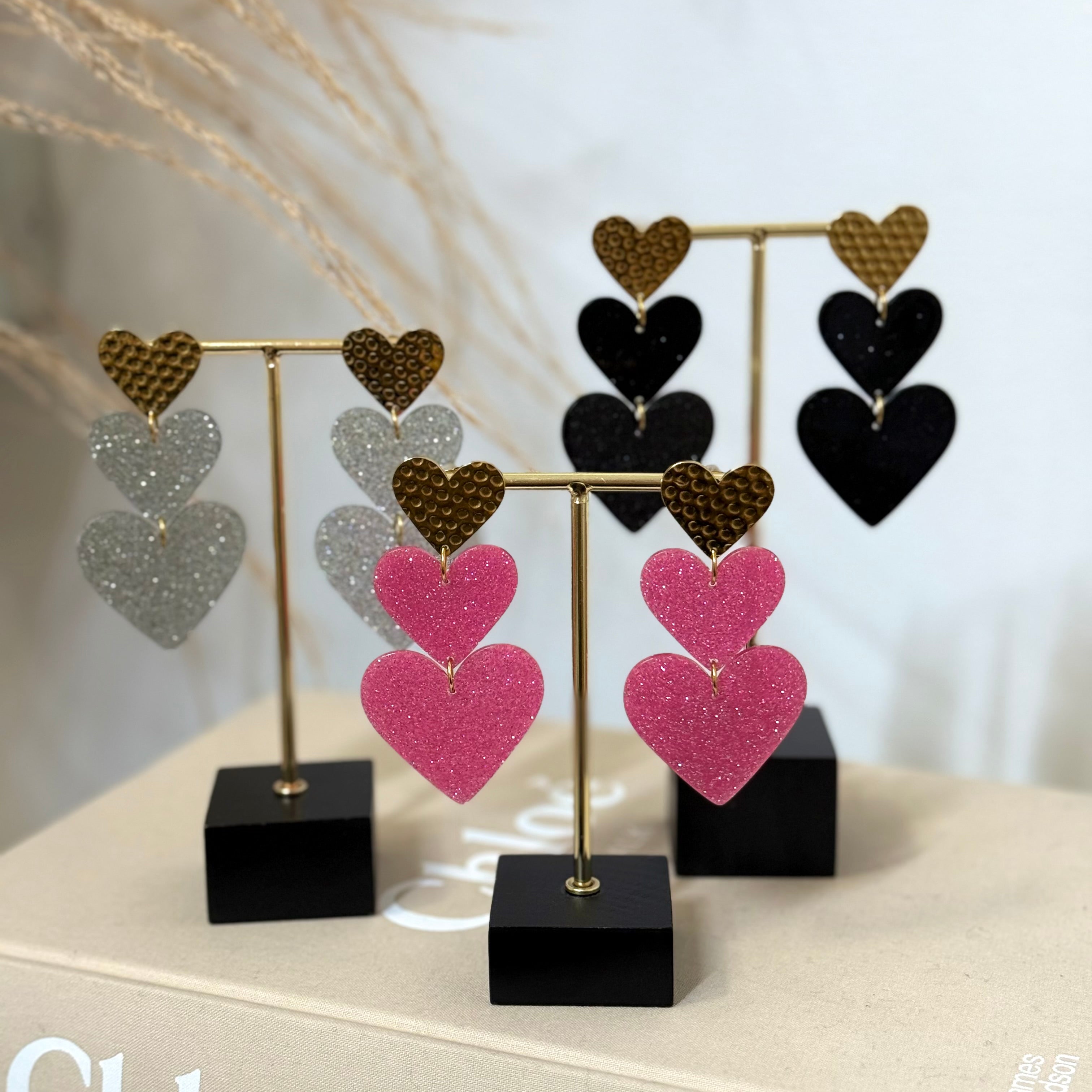 TRIPLE HART OORBELLEN - 008