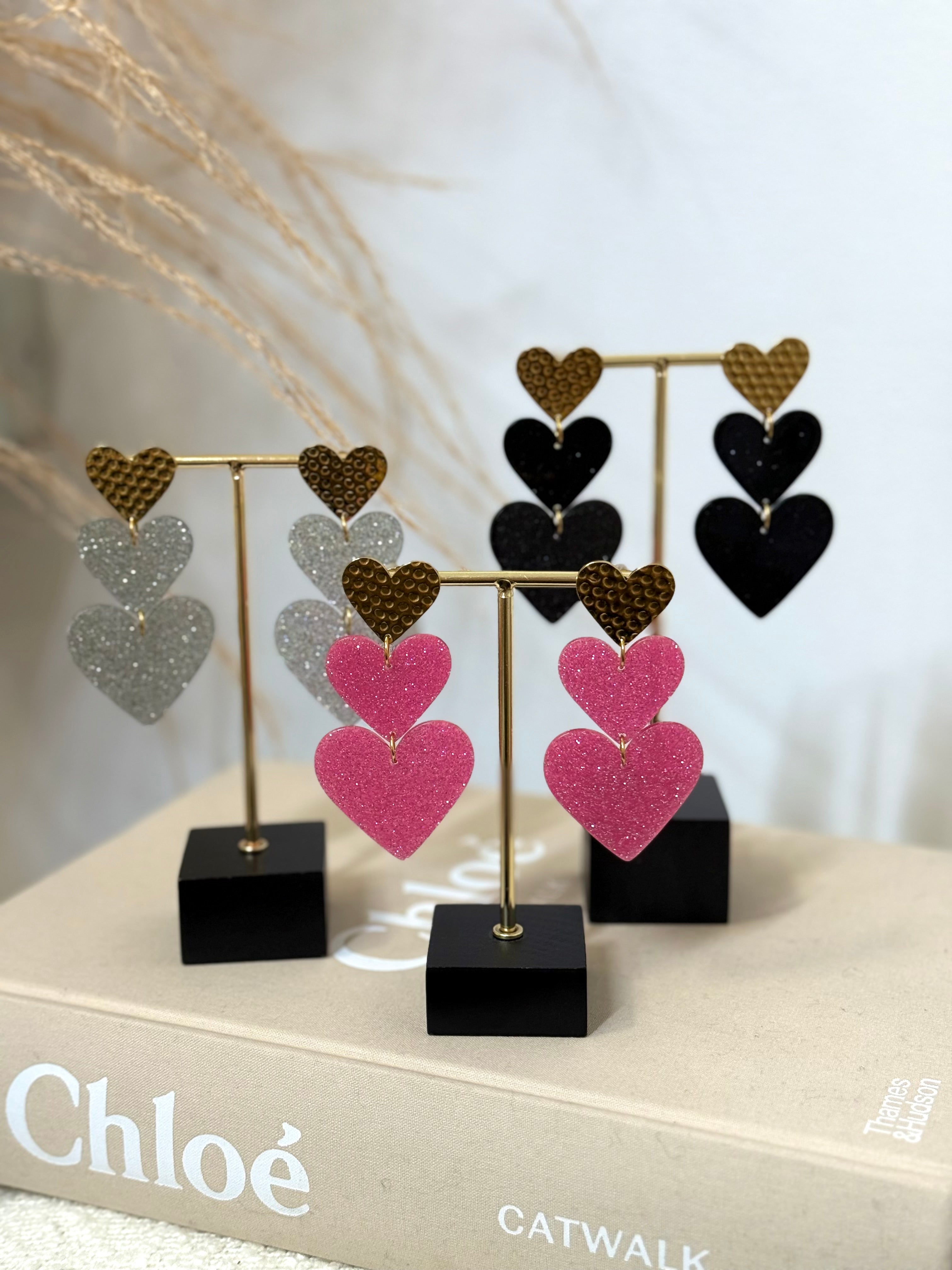 OVAALE STEINOHRRINGE - 2 KLAR