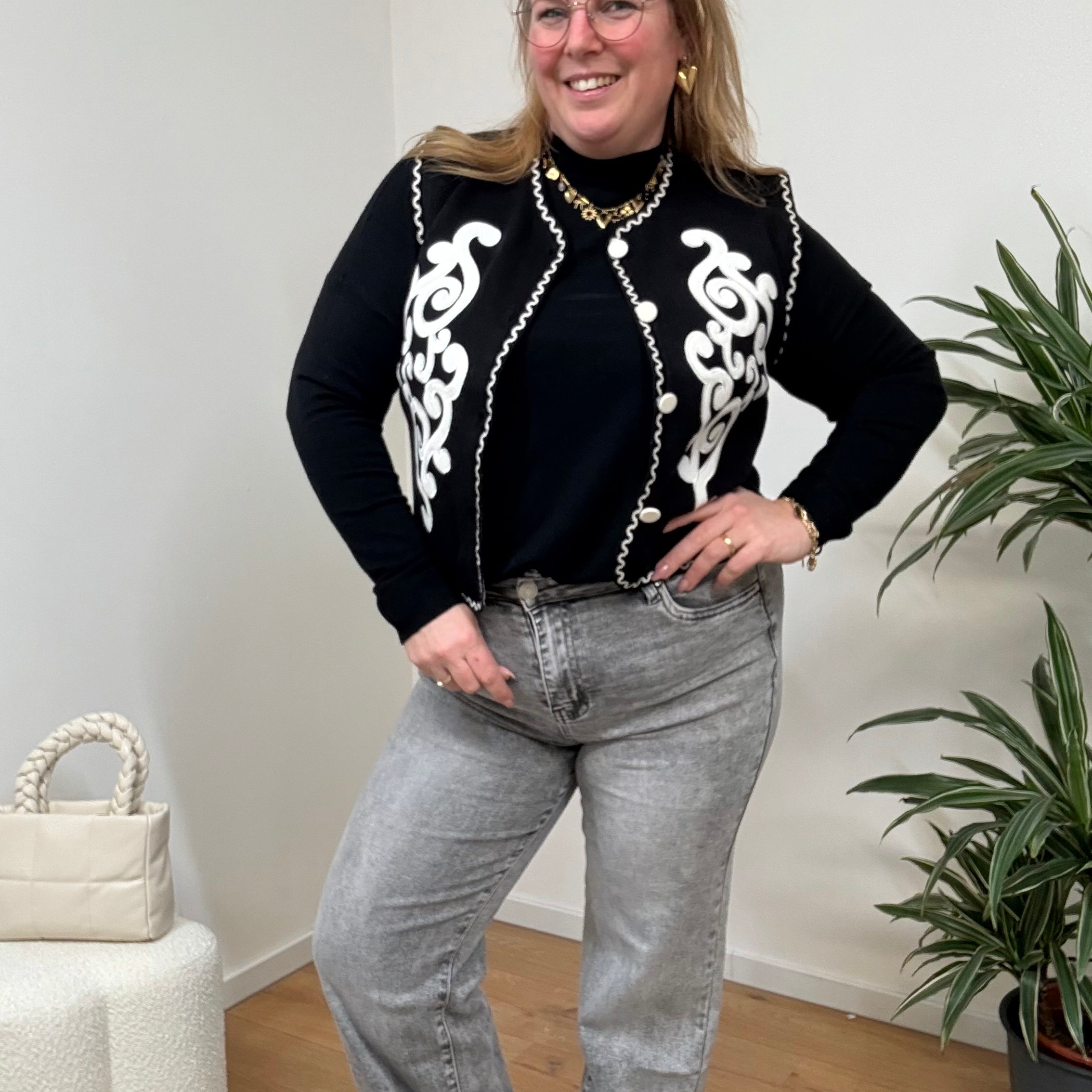 GOODIES JEANS WIDE LEG DJ2599/2456 - GREY