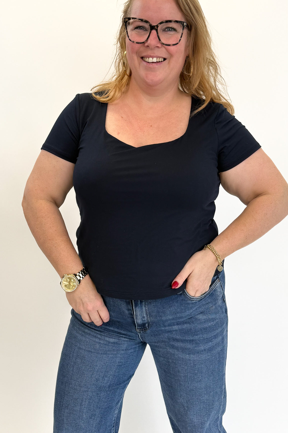 BASIC LINNIES TOP MARINE
