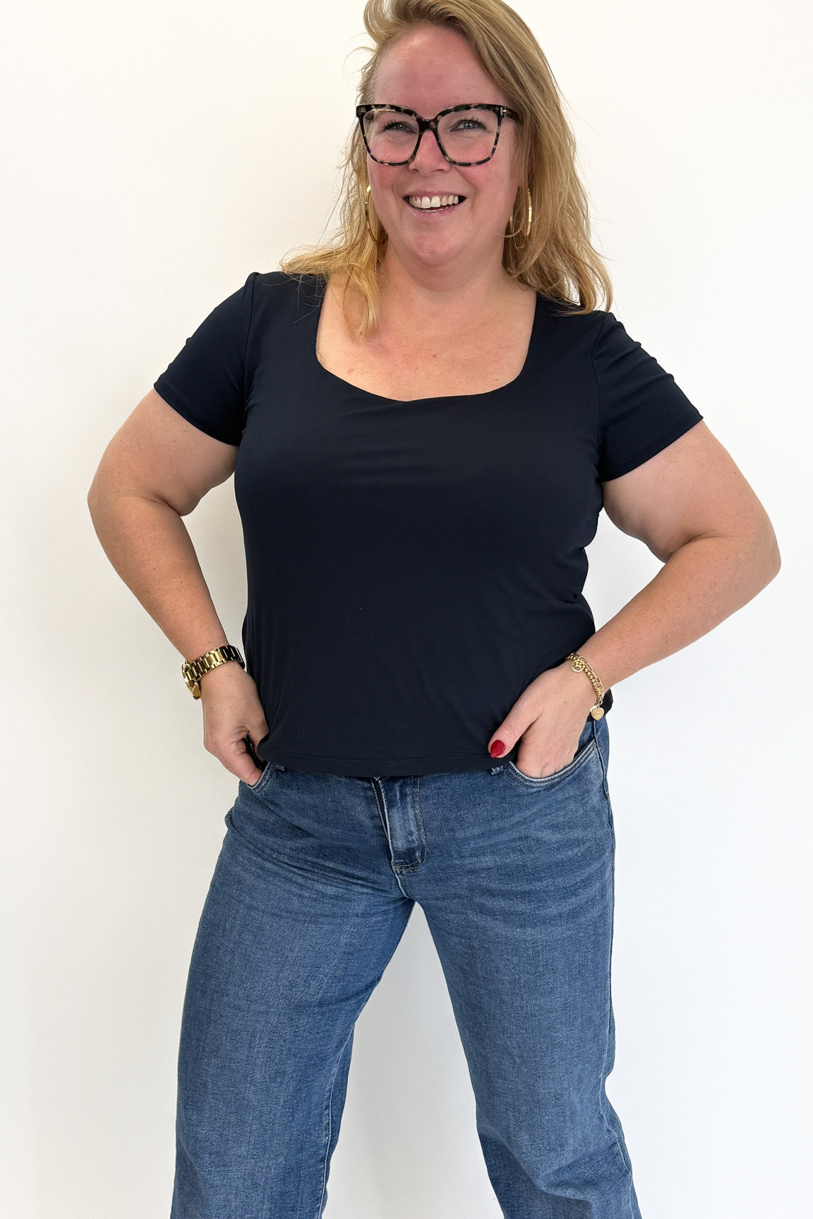 BASIC LINNIES TOP MARINE