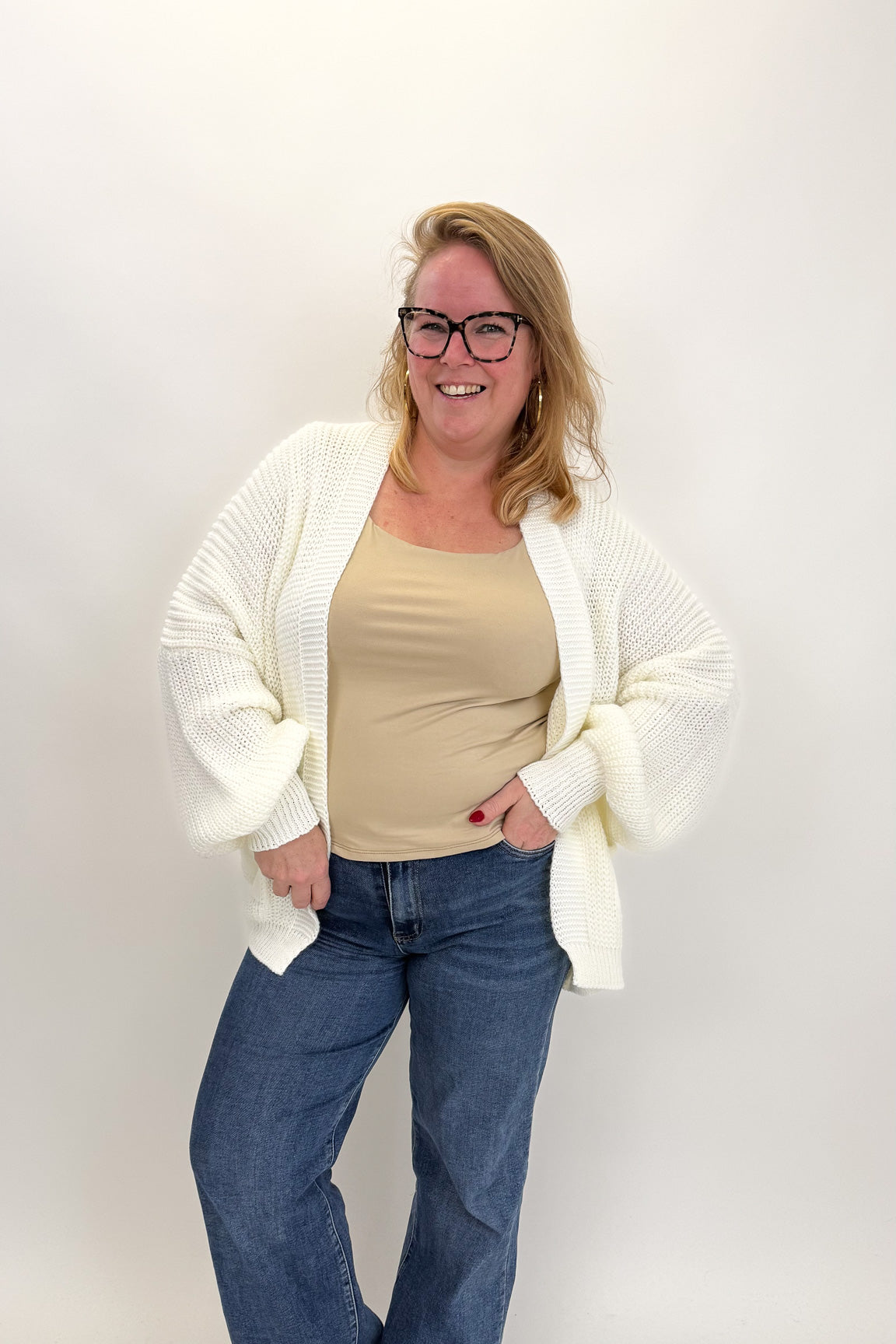 BASIC LINNIES TOP BEIGE