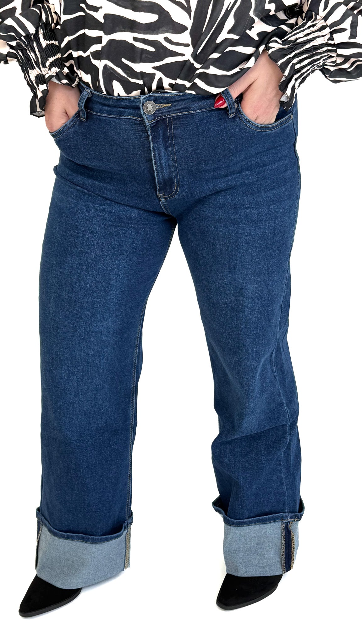 GOODIES DENIM WIDE LEG - DJ2734