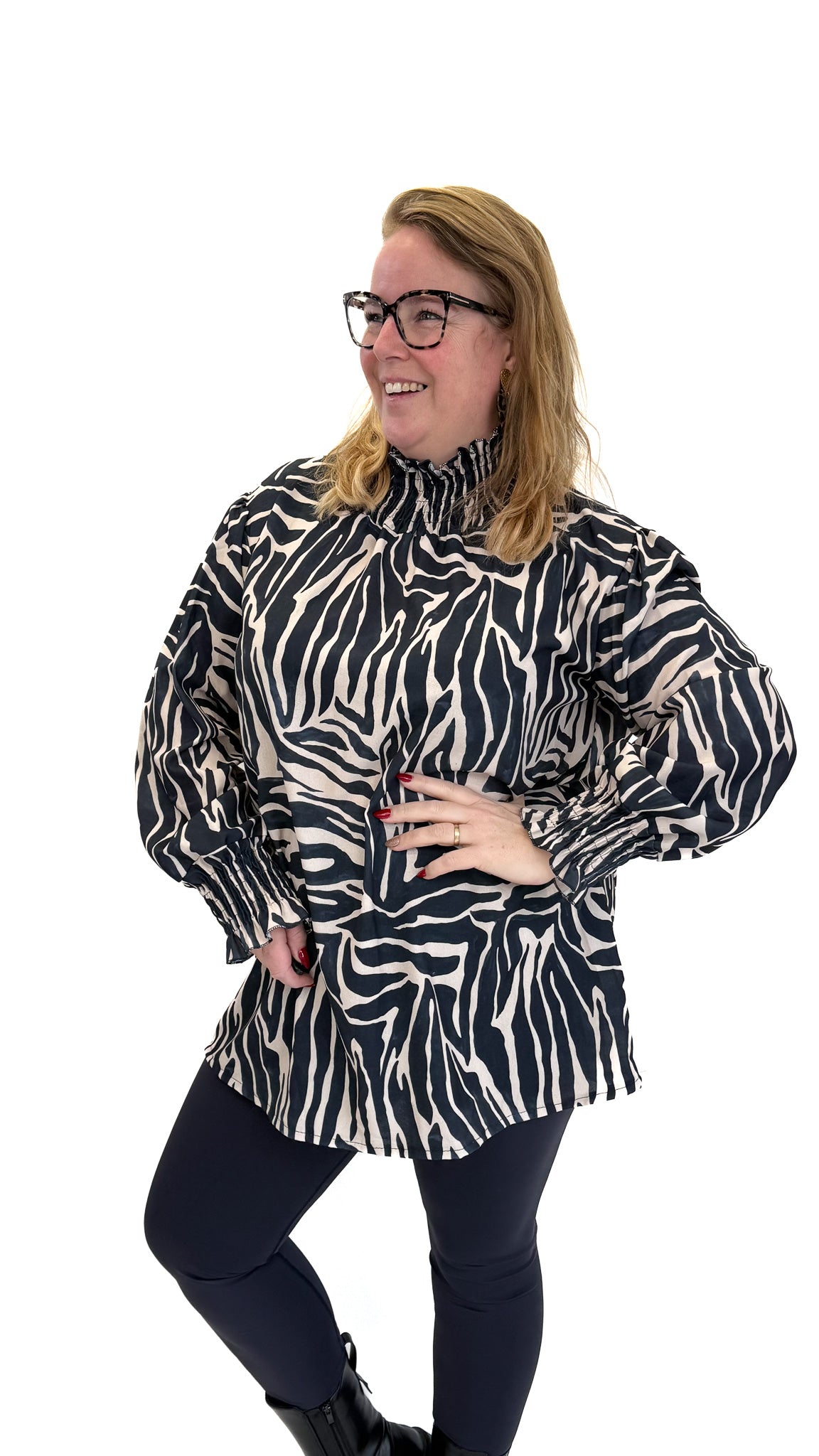 ZEBRA TURTLE TOP -1827