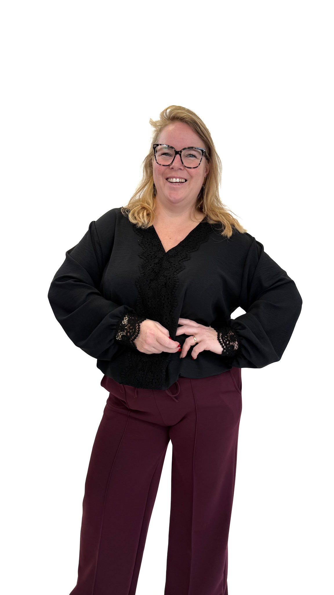 BO DENIM WESTE (38 BIS 50) - SCHWARZ