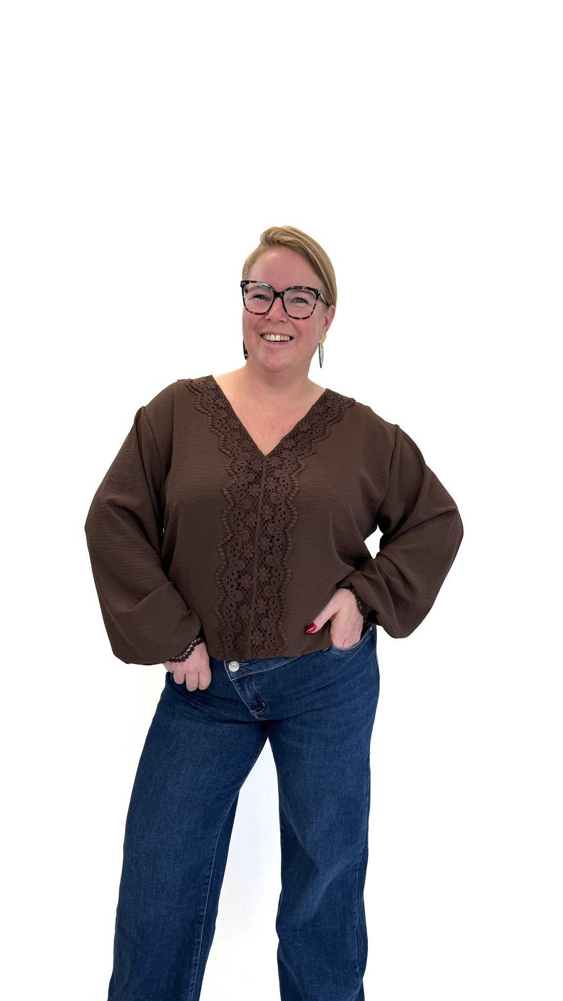 BO DENIM WESTE (38 BIS 50) - SCHWARZ