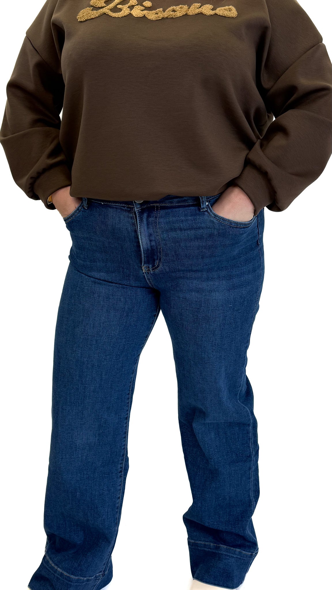 GOODIES DENIM WIDE LEG - DJ2720