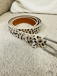 LEOPARD BELTS - BEIGE