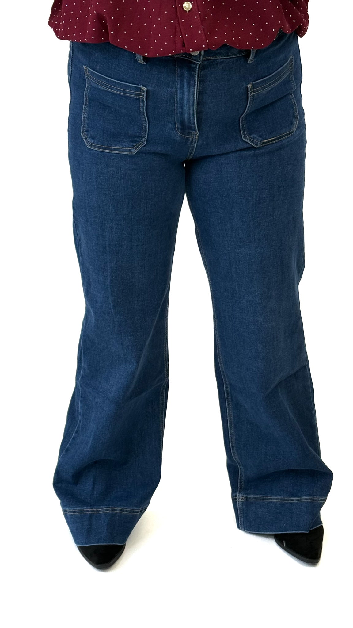 GOODIES DENIM WIDE LEG - DJ2746