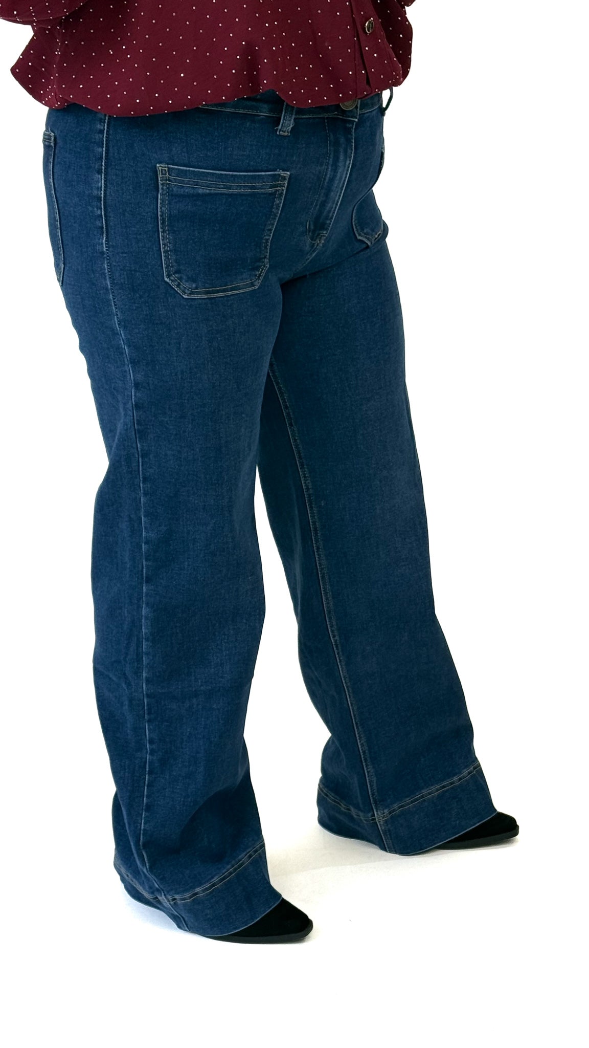 GOODIES DENIM WIDE LEG - DJ2746