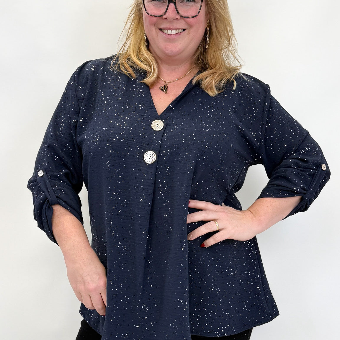 BUTTON TOP SHIMMER - 1842