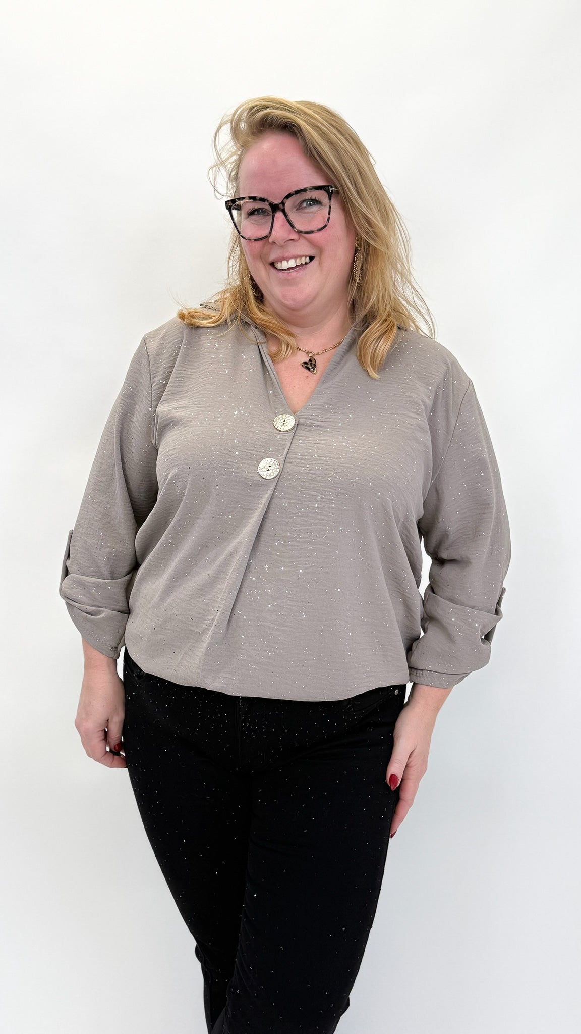 BUTTON TOP SHIMMER - 1842