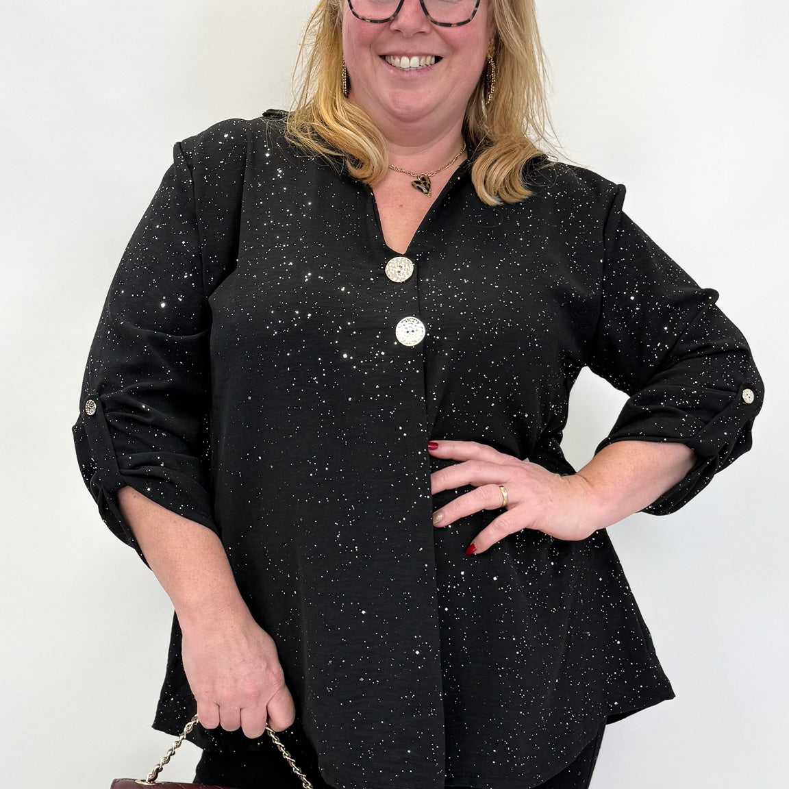 BUTTON TOP SHIMMER - 1842