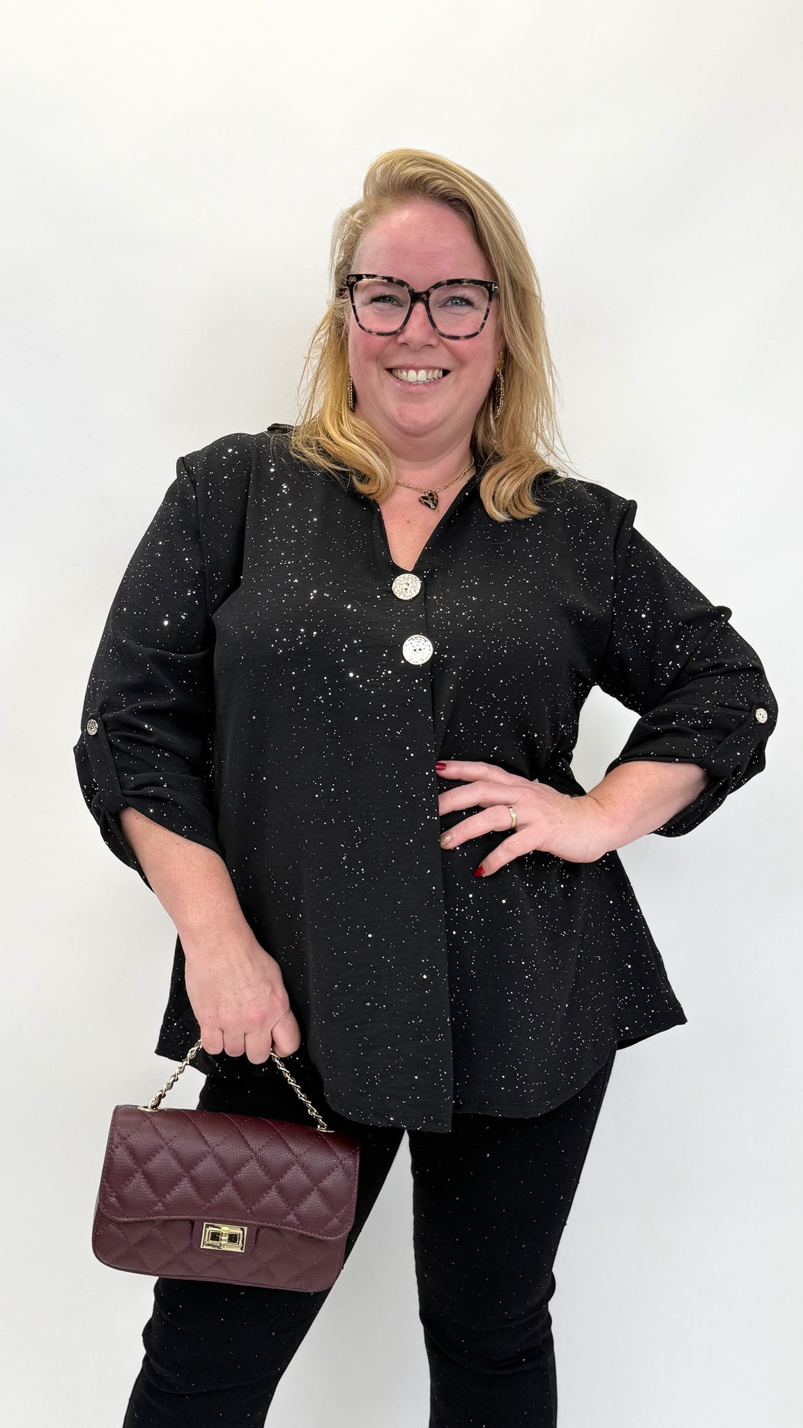 BUTTON TOP SHIMMER - 1842