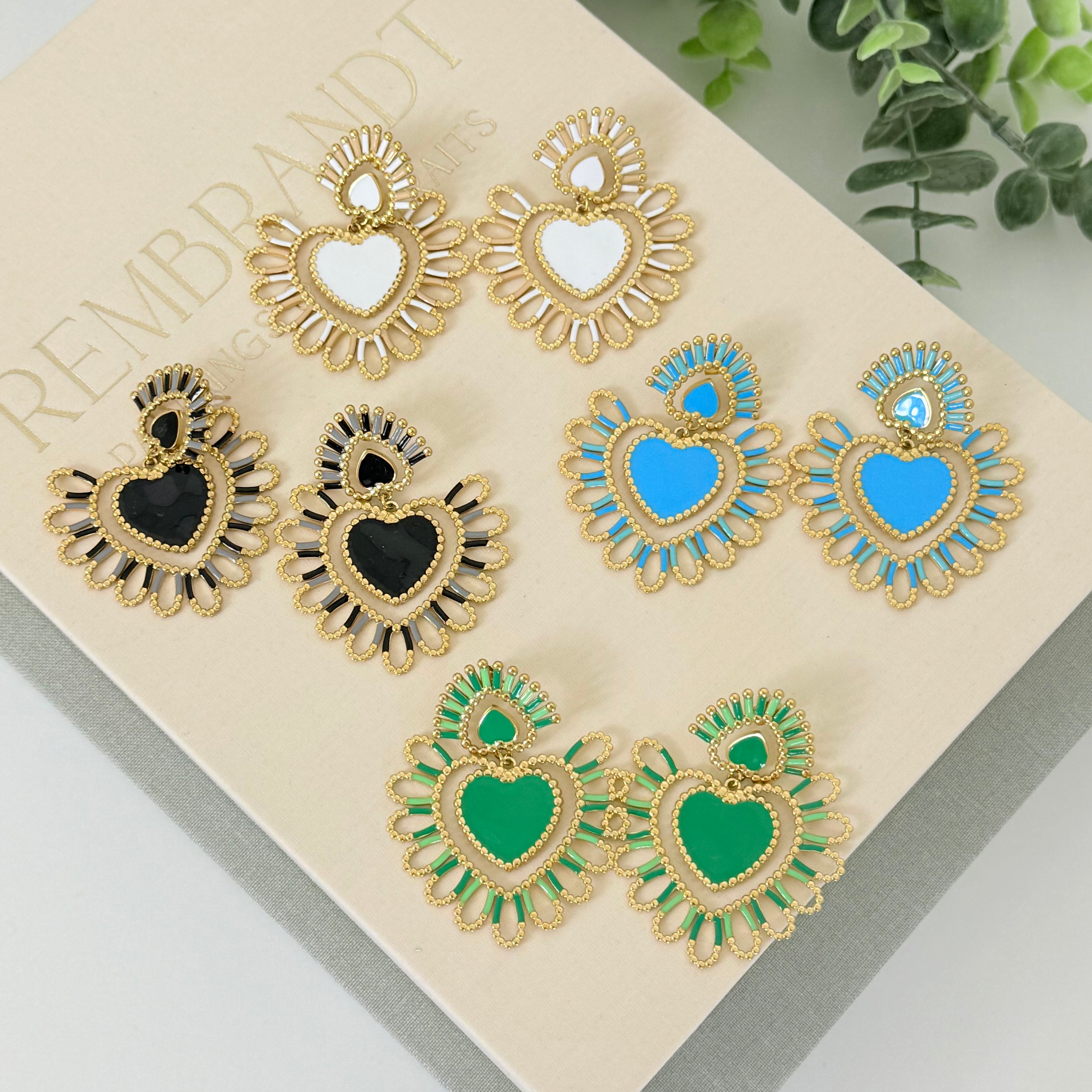 COLOR HEART OORBELLEN - 031