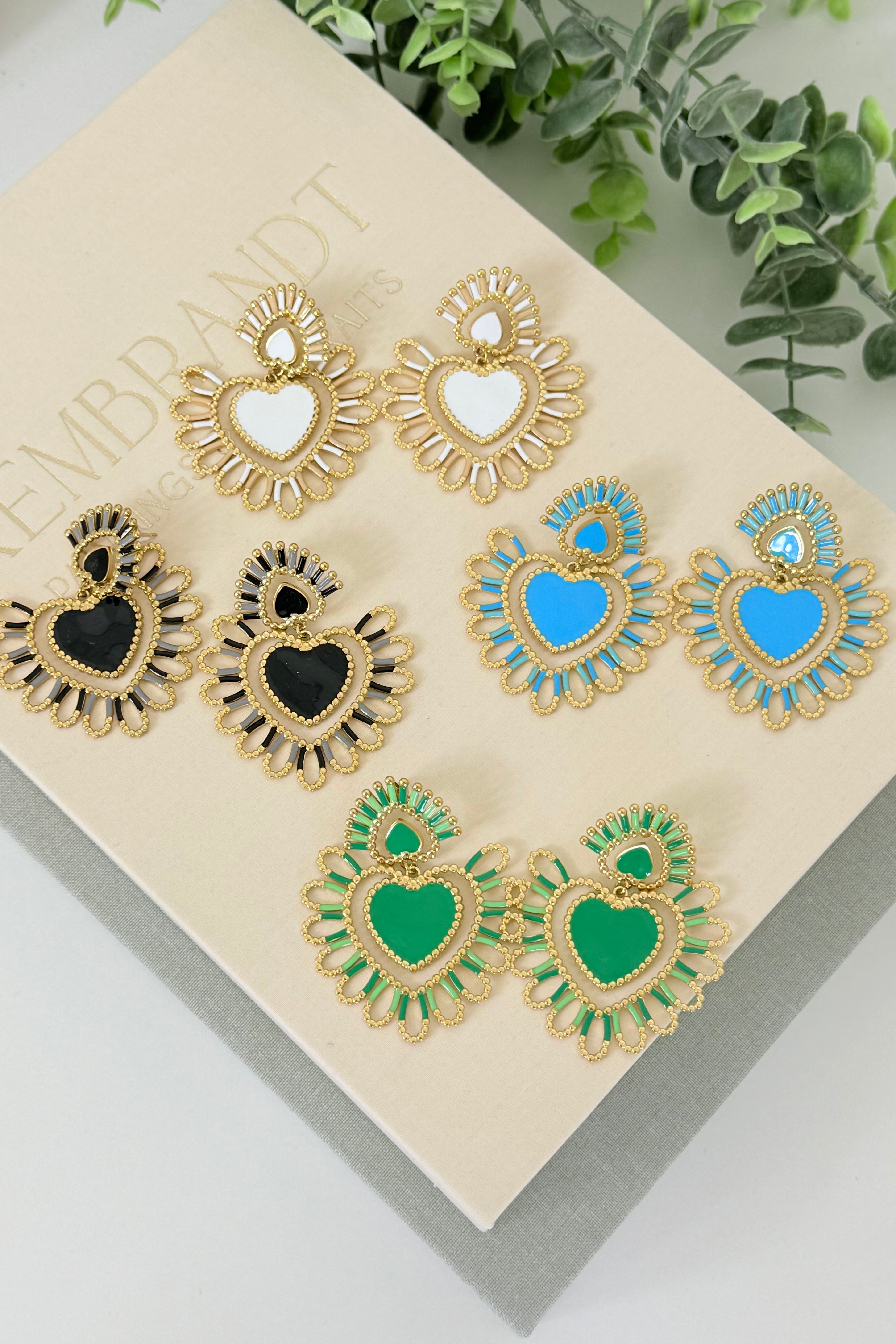 COLOR HEART OORBELLEN - 031