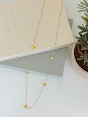 DIAMANT-HERZ-KETTE - GOLD