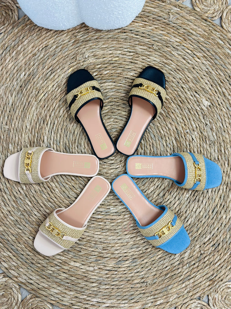 CELINA SLIPPER - DENIM