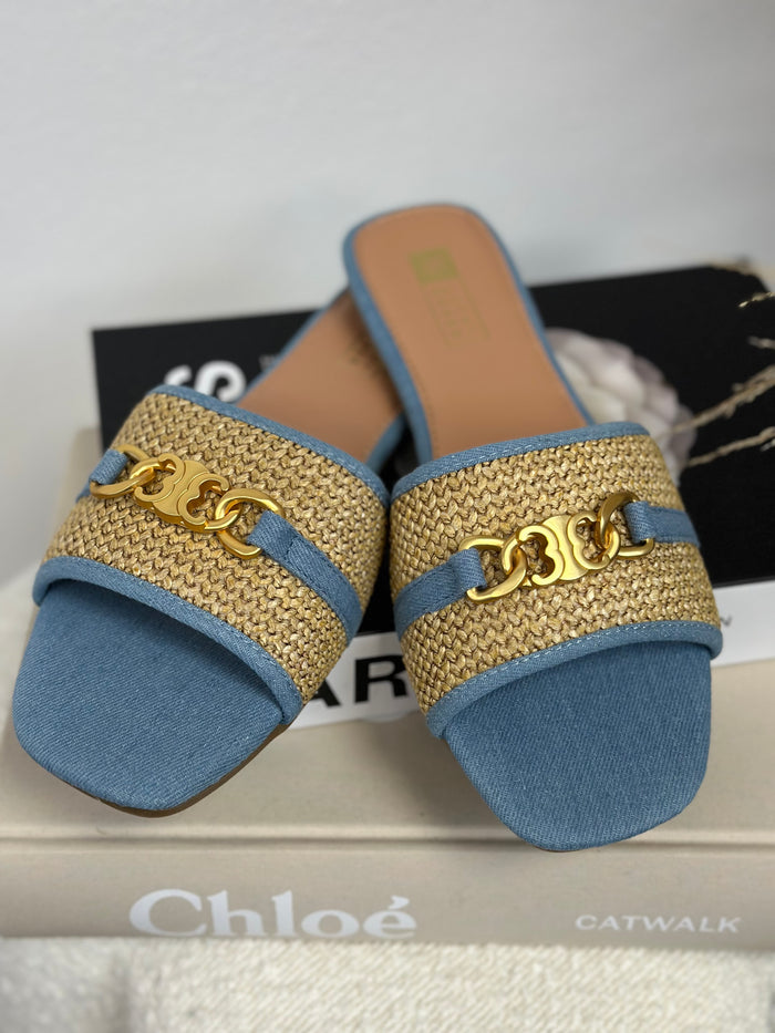 CELINA SLIPPER  - DENIM