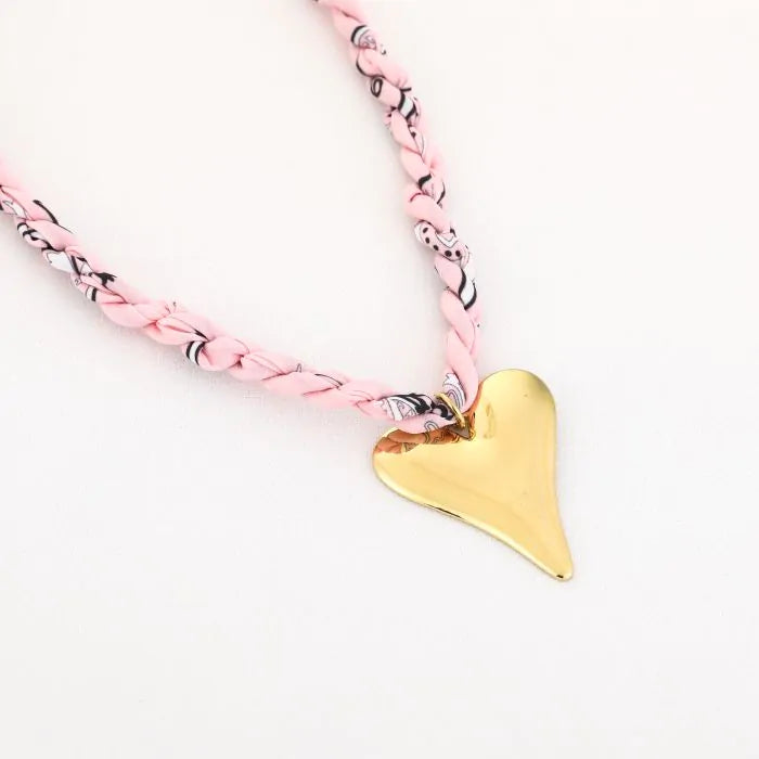 BANDANA HART KETTING ROZE - 002