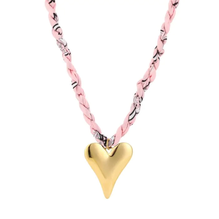 BANDANA HART KETTING ROZE - 002