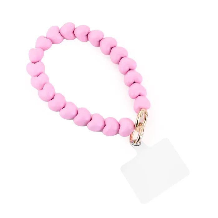 TELEFOON KOORD PINK HEART - JE18225